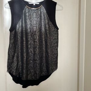 Black and gold shimmery dress top